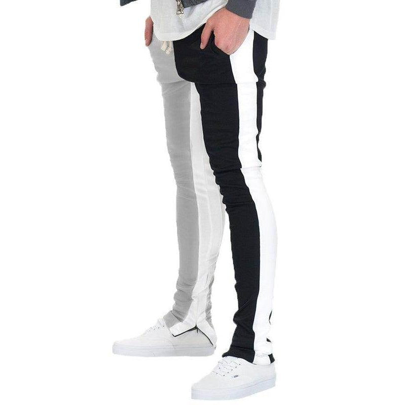 Two Tone Color Block Joggers - VacationGrabs
