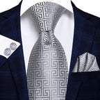 Men's Black Silk Paisley Tie for Travel-Friendly Style