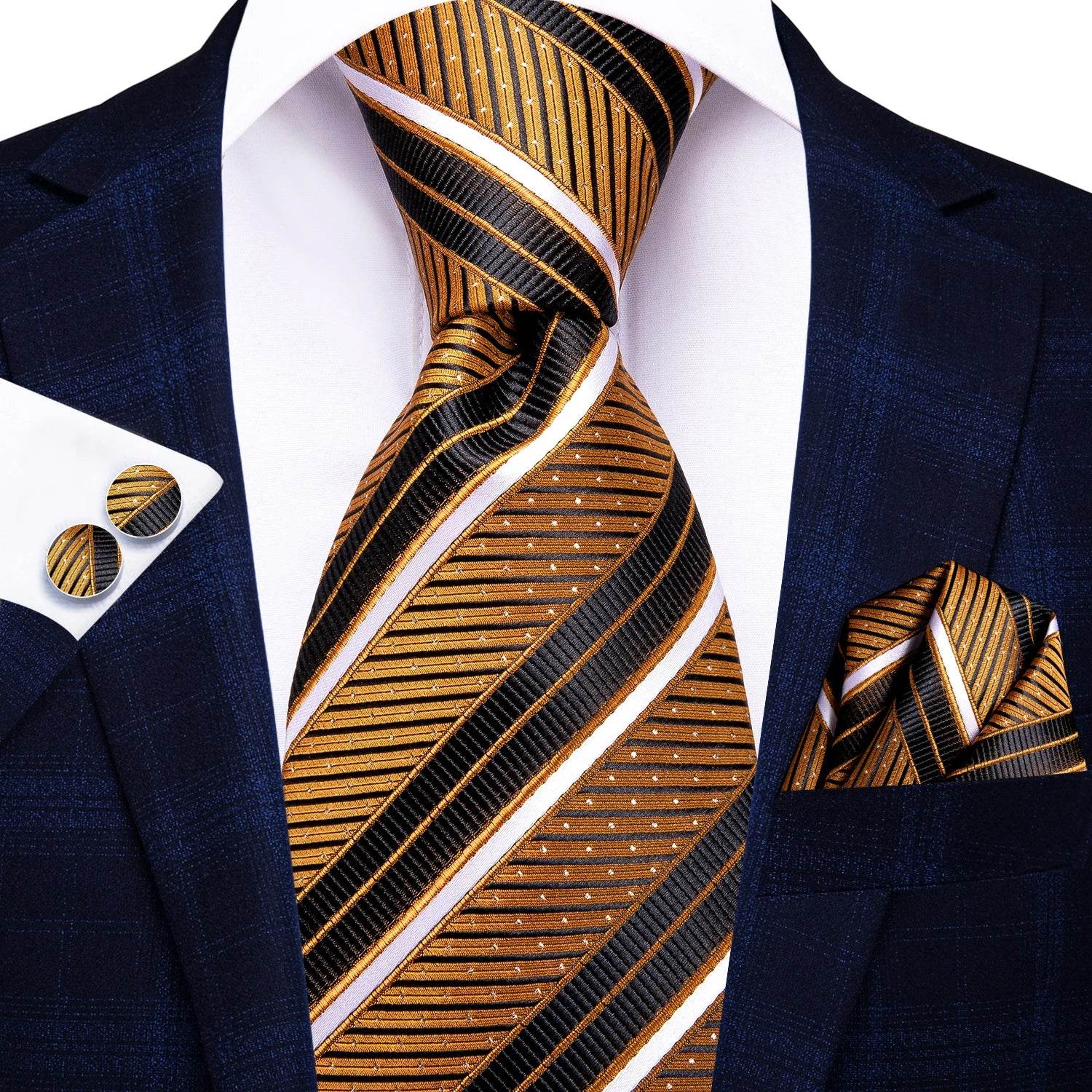 Multicolor Paisley 100% Silk Tie Sets for Men - VacationGrabs