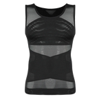 Men Compression Shirt Cross Mesh Tank Top Breathable