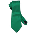 Green Silk Tie Set for Men: Multiple Shades Available - VacationGrabs