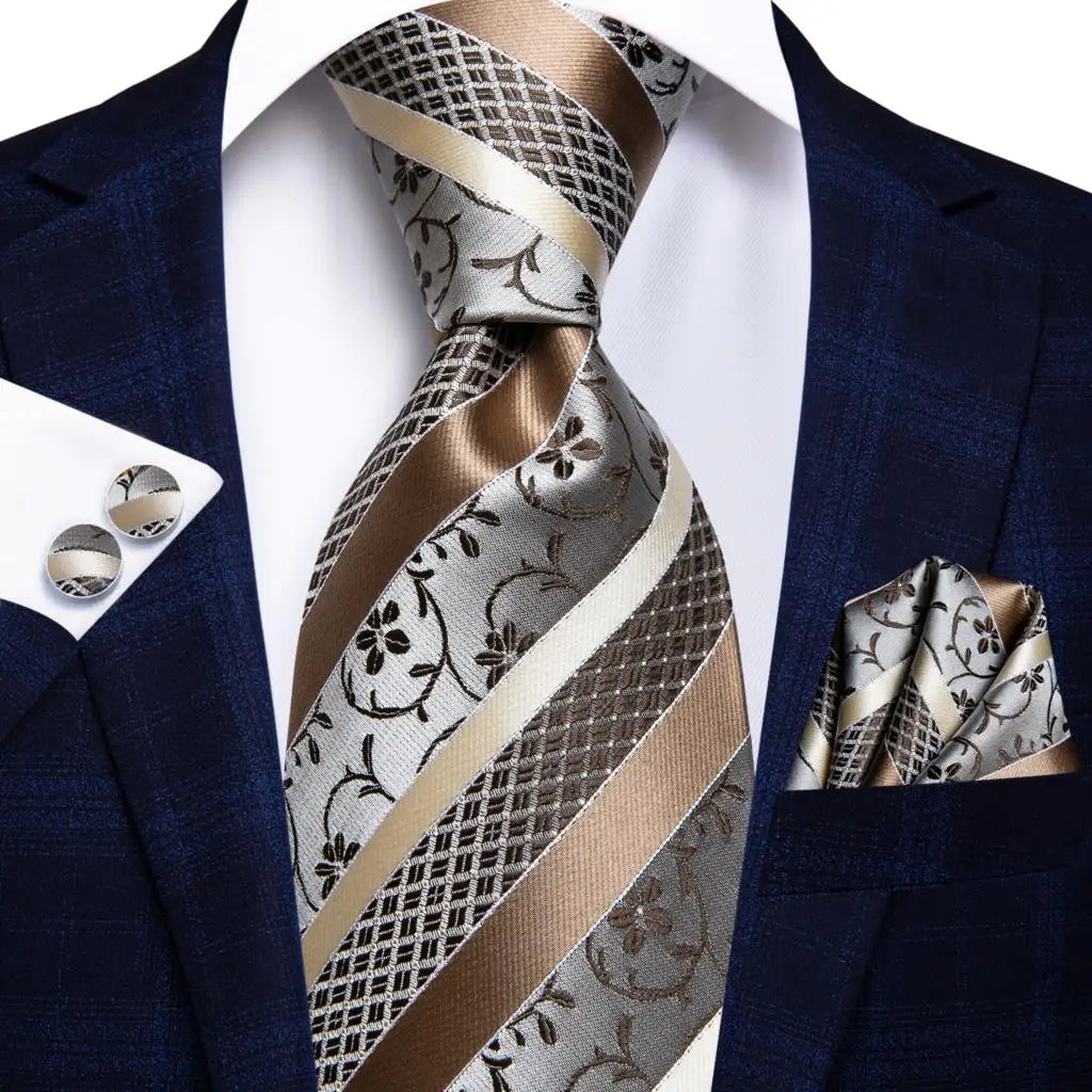 Black silk paisley tie for men, elegant accessory for formal occasions