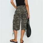 Women's cargo pants in camouflage, stylish and comfortable for casual wear