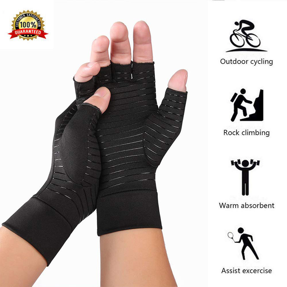 Compression arthritis relief gloves