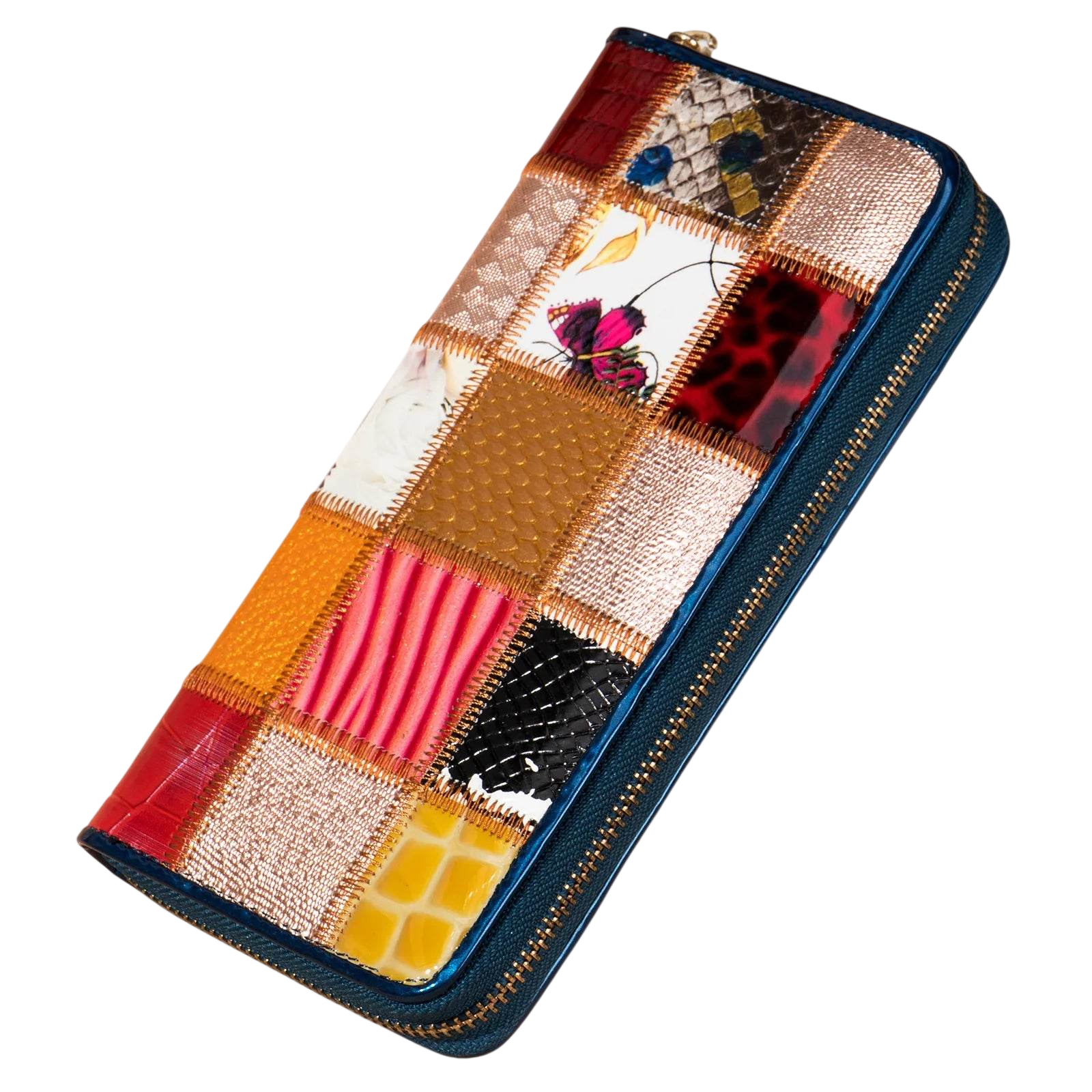 Designer Women’s Plaid Mobile Phone Leather Wallet Long