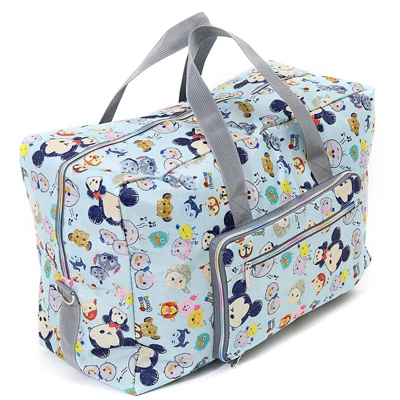 Colorful cartoon duffle bag for kids, perfect for travel