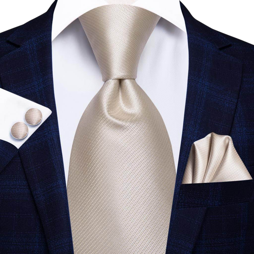 VacationGrabs Gold Paisley Formal Tie for Men