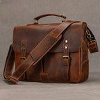 Brown leather laptop and bag ideal for business professionals