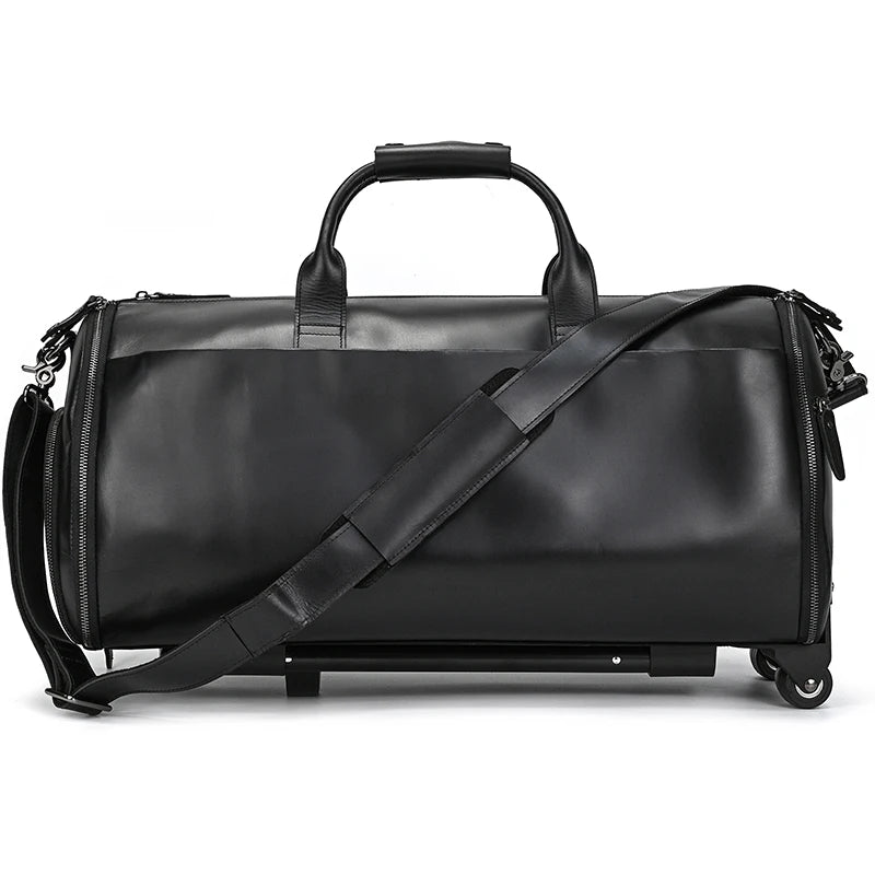 Black leather crossbody mini bag for stylish and convenient travel