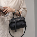 Black leather crossbody mini bag for stylish everyday use