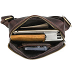 brown leather crossbody mini bag, perfect for daily essentials