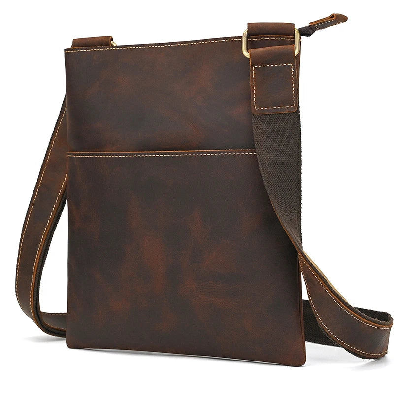 Brown leather crossbody mini bag for stylish daily use
