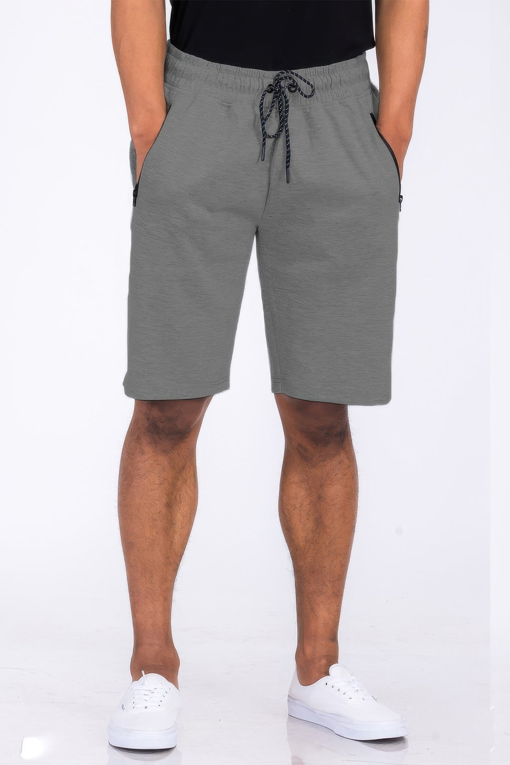 Men's gray lounge shorts men, comfortable fit for casual wear