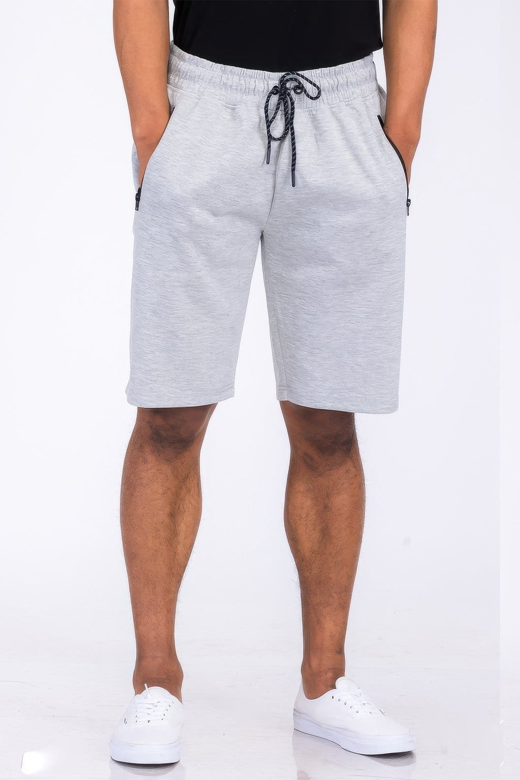 Gray lounge shorts men in soft fabric for casual comfort