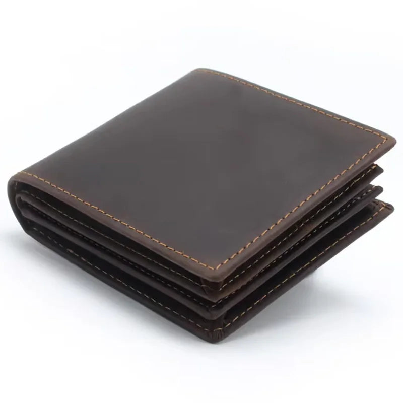 Brown leather wallet for men, perfect for everyday use