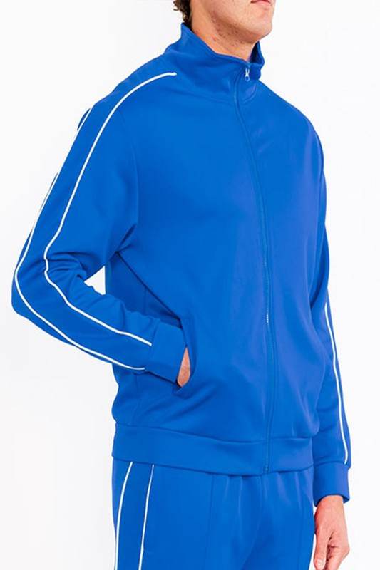 WEIV men's blue activewear jacket for sports and workouts