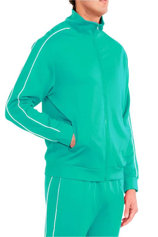 Men's teal activewear jacket, lightweight for sports activities