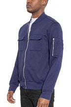 Mens Cotton Zip Up Light Weight Jacket - VacationGrabs