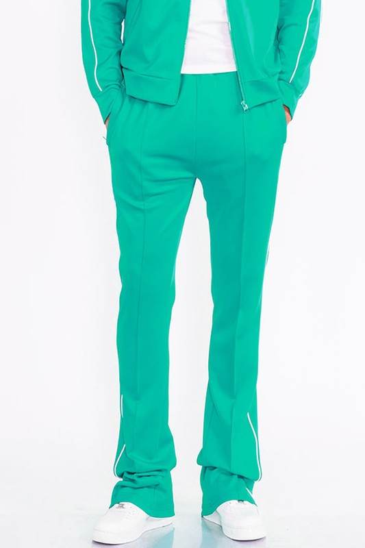 Men's activewear pants in bright green, perfect for workouts