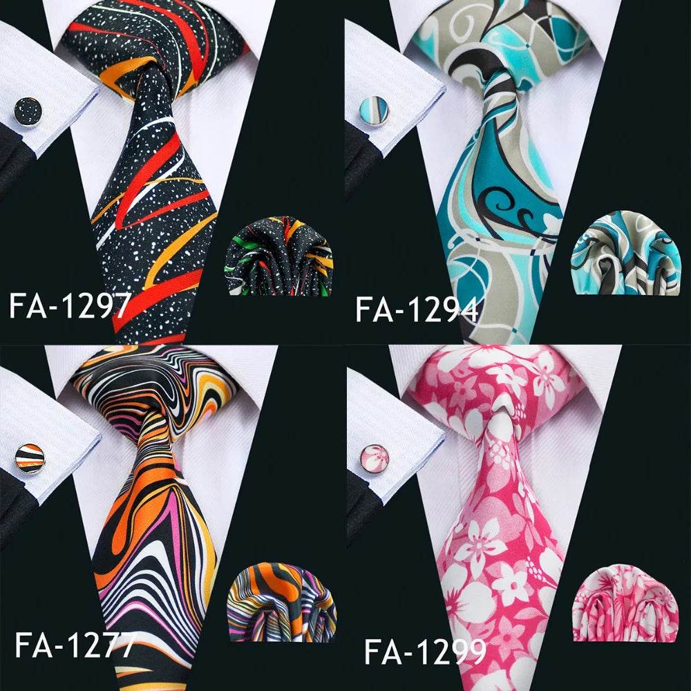Colorful men's ties in various patterns, perfect for formal occasions