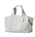 Light gray duffle bag, three-proof fabric for travel and fitness