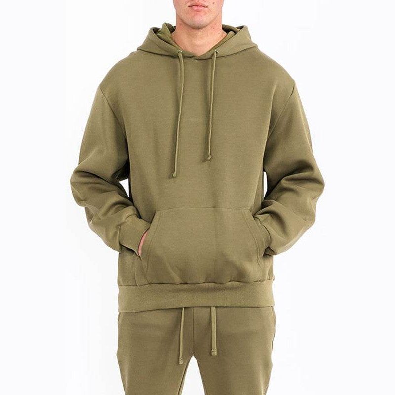 Men's olive green tech fleece hoodie Nike for casual everyday wear