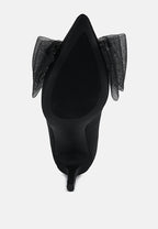 Odette Diamante Embellished Bow Stiletto Pumps