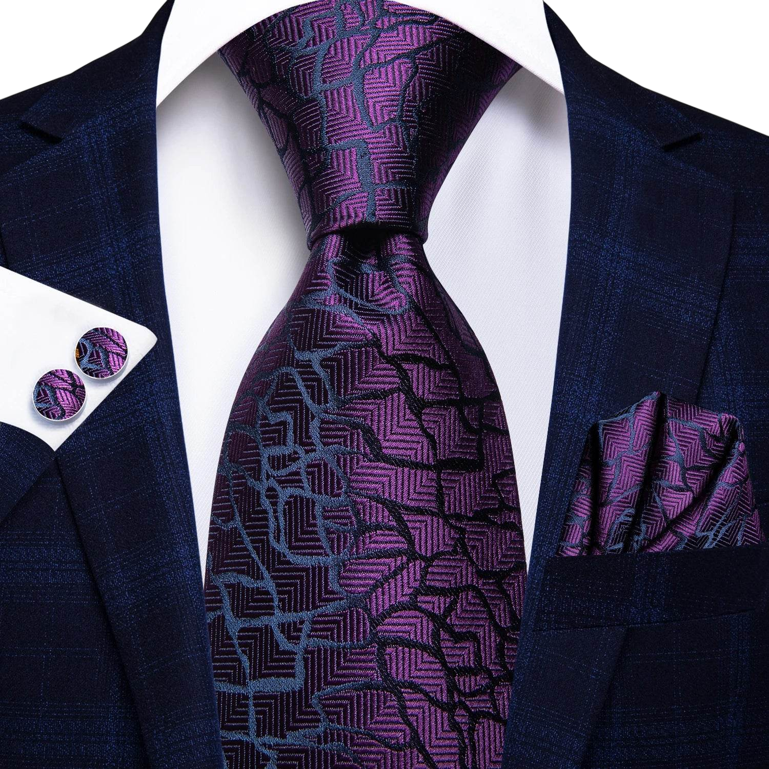 Multicolor Paisley 100% Silk Tie Sets for Men
