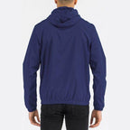 Solid Hooded Lightweight Windbreaker Jacket - VacationGrabs