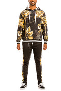 Lime Milo men's floral sweat set, stylish and comfortable for casual wear