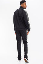 Lime Milo men's black track pants, lightweight for casual wear