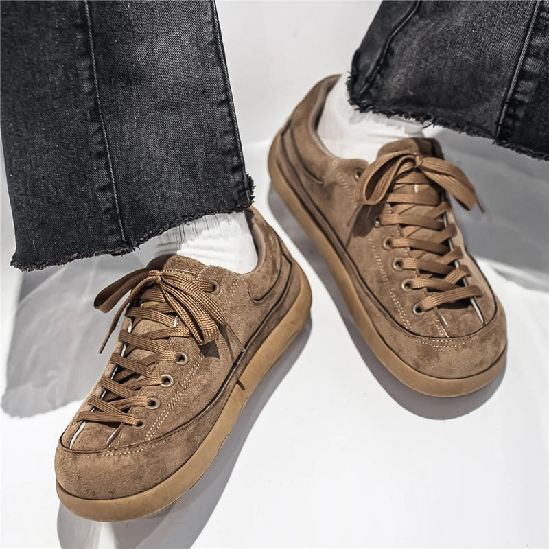 Men's lightweight brown suede shoes, perfect for vacation quality wear