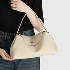 beige vegan leather handbag, stylish for everyday use
