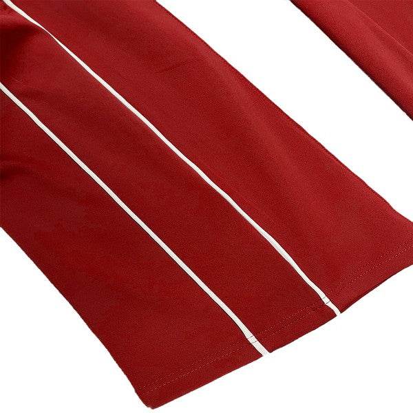WEIV men’s pants in red, breathable fabric for active wear