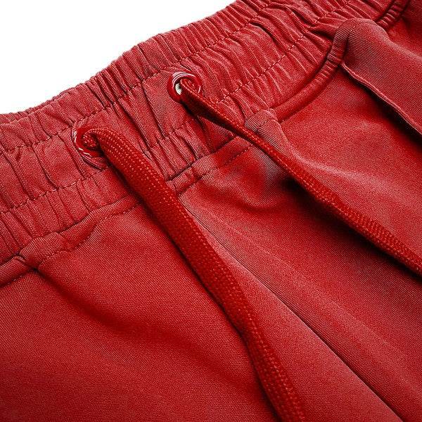 WEIV men's pants in red, comfortable fabric for casual wear