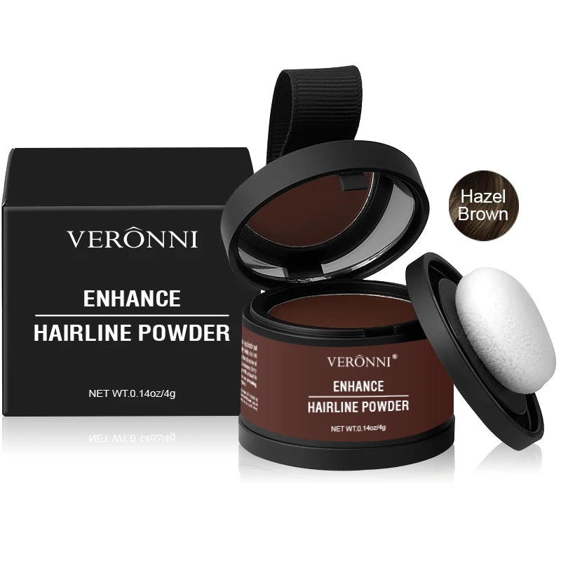 Veronni Enhance Hair Line Powder for Thinning Hair in Hazel Brown