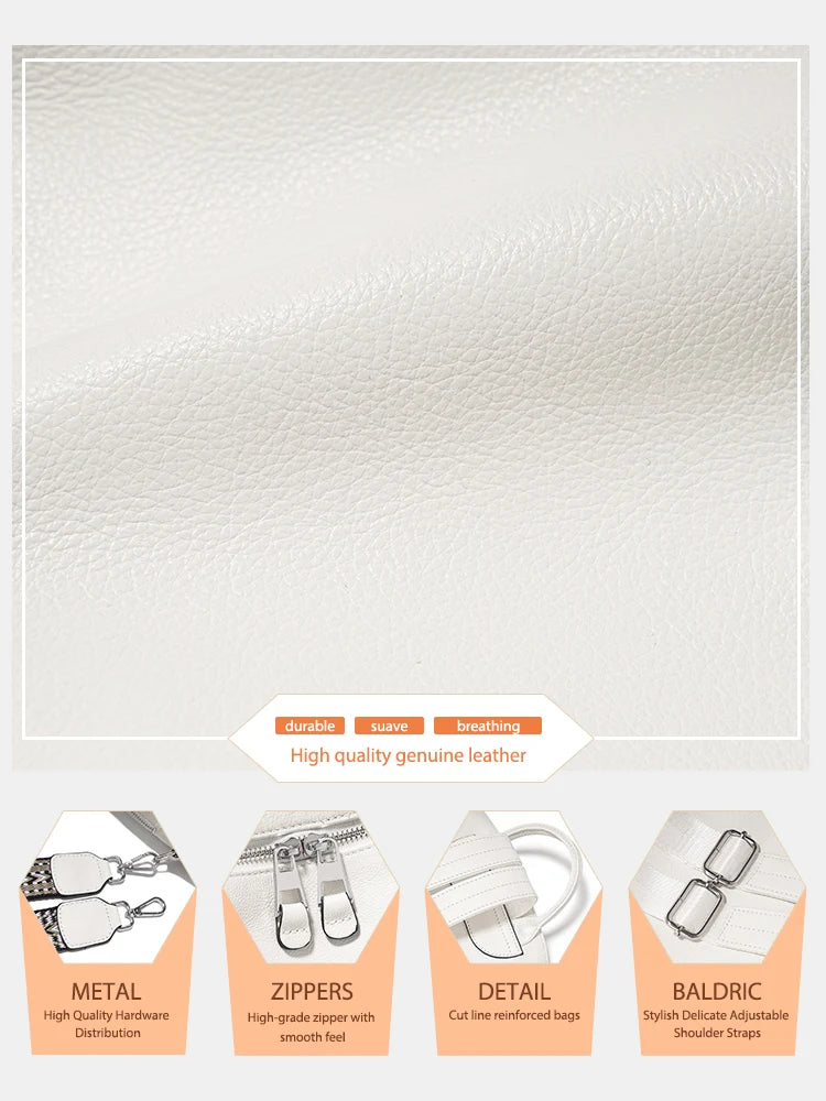 High-quality genuine leather travel bag, stylish and durable for all trips
