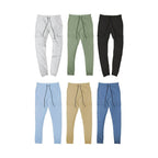 Men's WEIV casual cargo joggers in multiple colors with adjustable drawstring waist