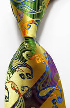 Colorful men's silk neckties with intricate patterns and vibrant hues for stylish dressing