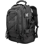 VacationGrabs Camping Tactical Bag in black with multiple compartments and adjustable straps